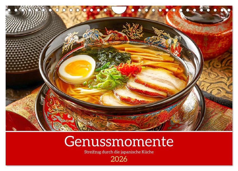 Genussmomente. Streifzug durch die japanische Küche (Wandkalender 2026 DIN A4 quer) CALVENDO Monatskalender