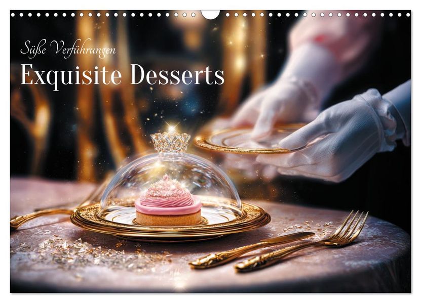 Süße Verführungen - Exquisite Desserts (Wandkalender 2026 DIN A3 quer) CALVENDO Monatskalender