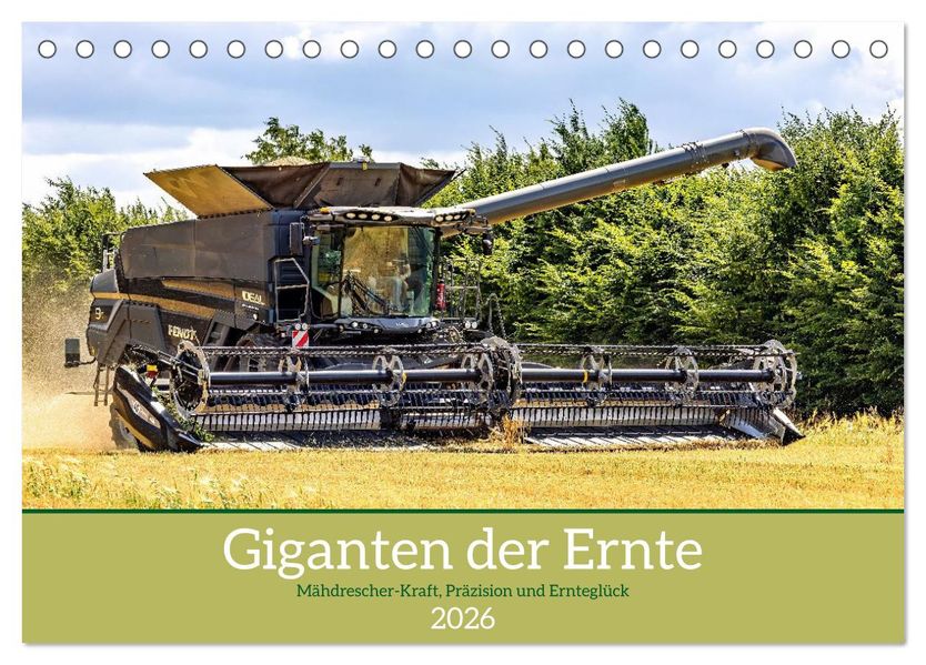 Giganten der Ernte (Tischkalender 2026 DIN A5 quer) CALVENDO Monatskalender