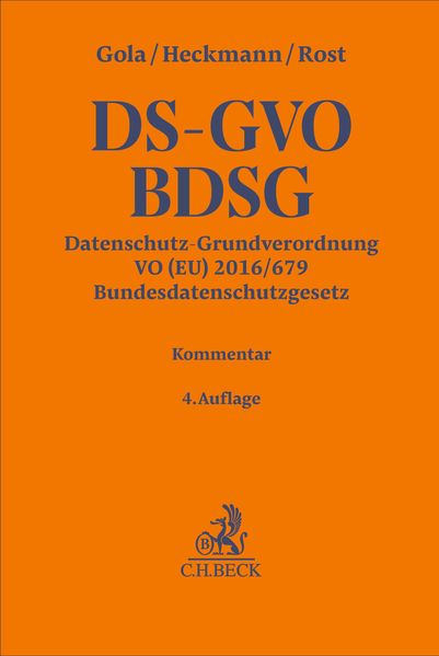 Datenschutz-Grundverordnung VO (EU) 2016/679 Bundesdatenschutzgesetz. DS-GVO / BDSG