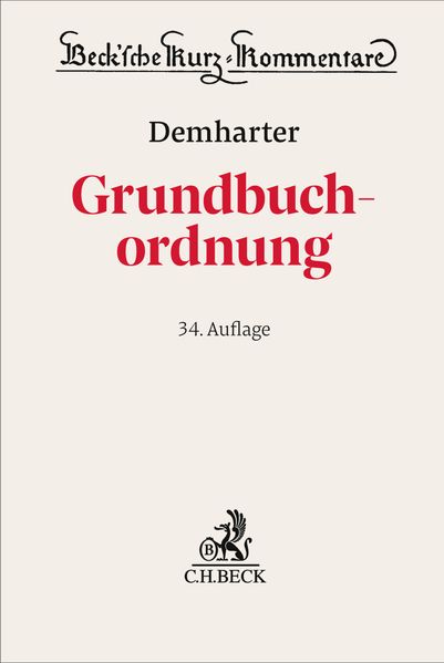 Grundbuchordnung. GBO