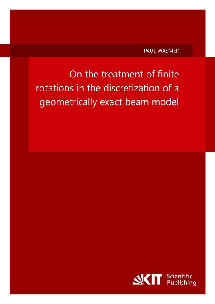On the treatment of finite rotations in the discretization of a geometrically exact beam model