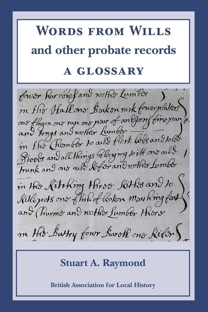Words from Wills and Other Probate Records