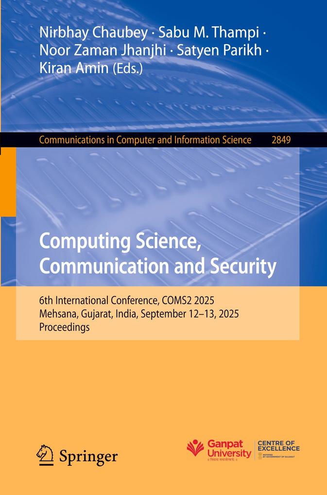 Computing Science Communication and Security