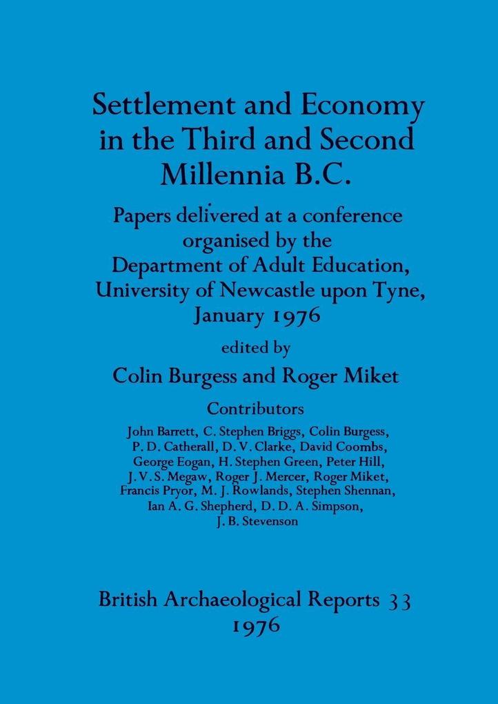 Settlement and economy in the third and second millennia BC