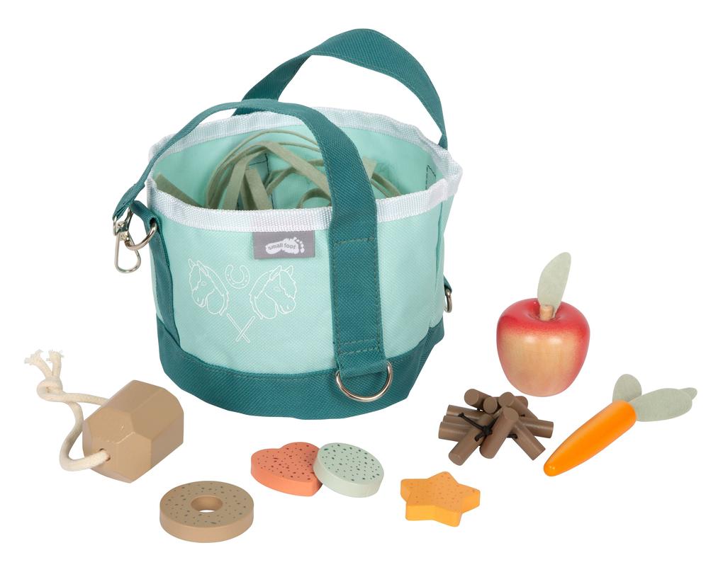 Pferdefutter Set mit Tasche