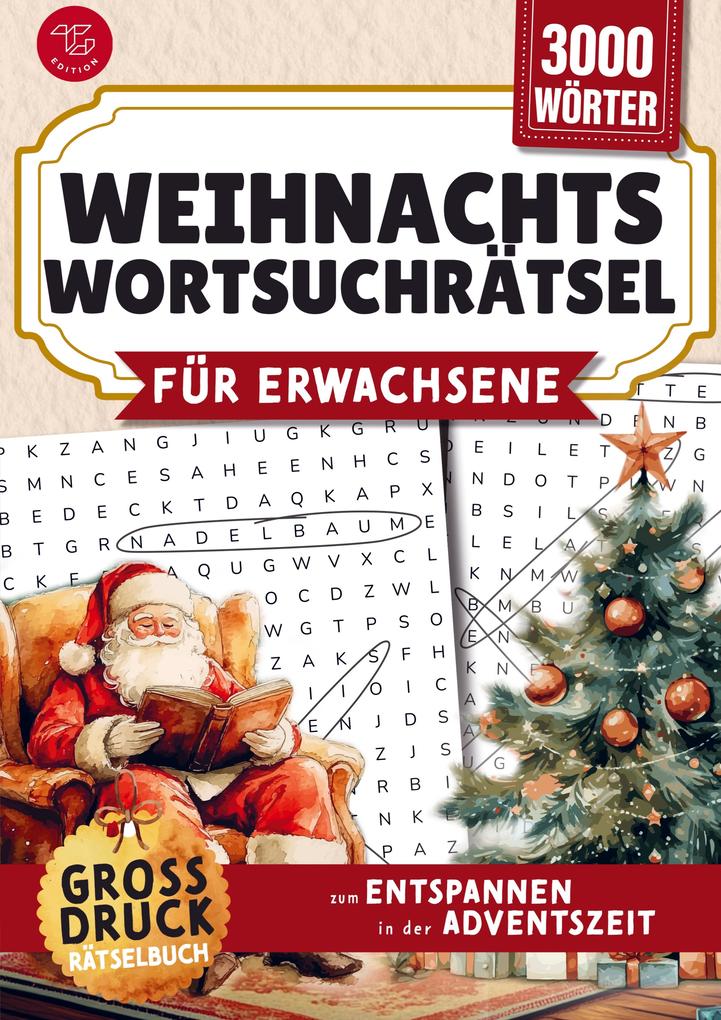 Wortsuchrätsel für Erwachsene - Weihnachten