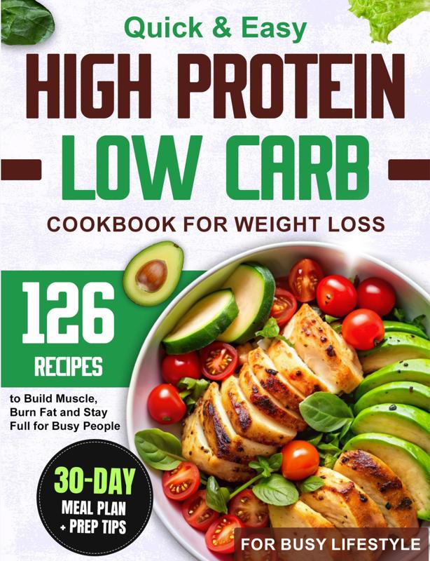 High Protein Low Carb Cookbook for Weight Loss