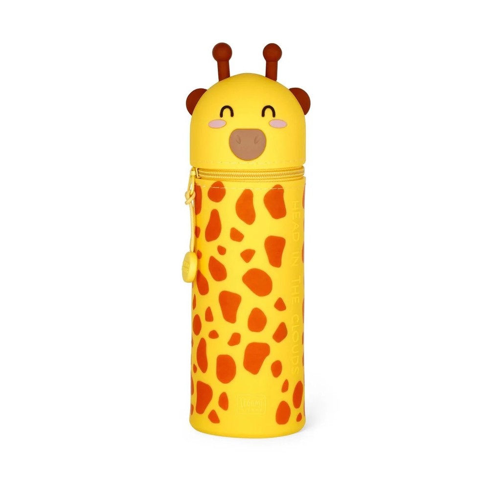 2-in-1-Federmäppchen aus Silikon Giraffe Head In The Clouds