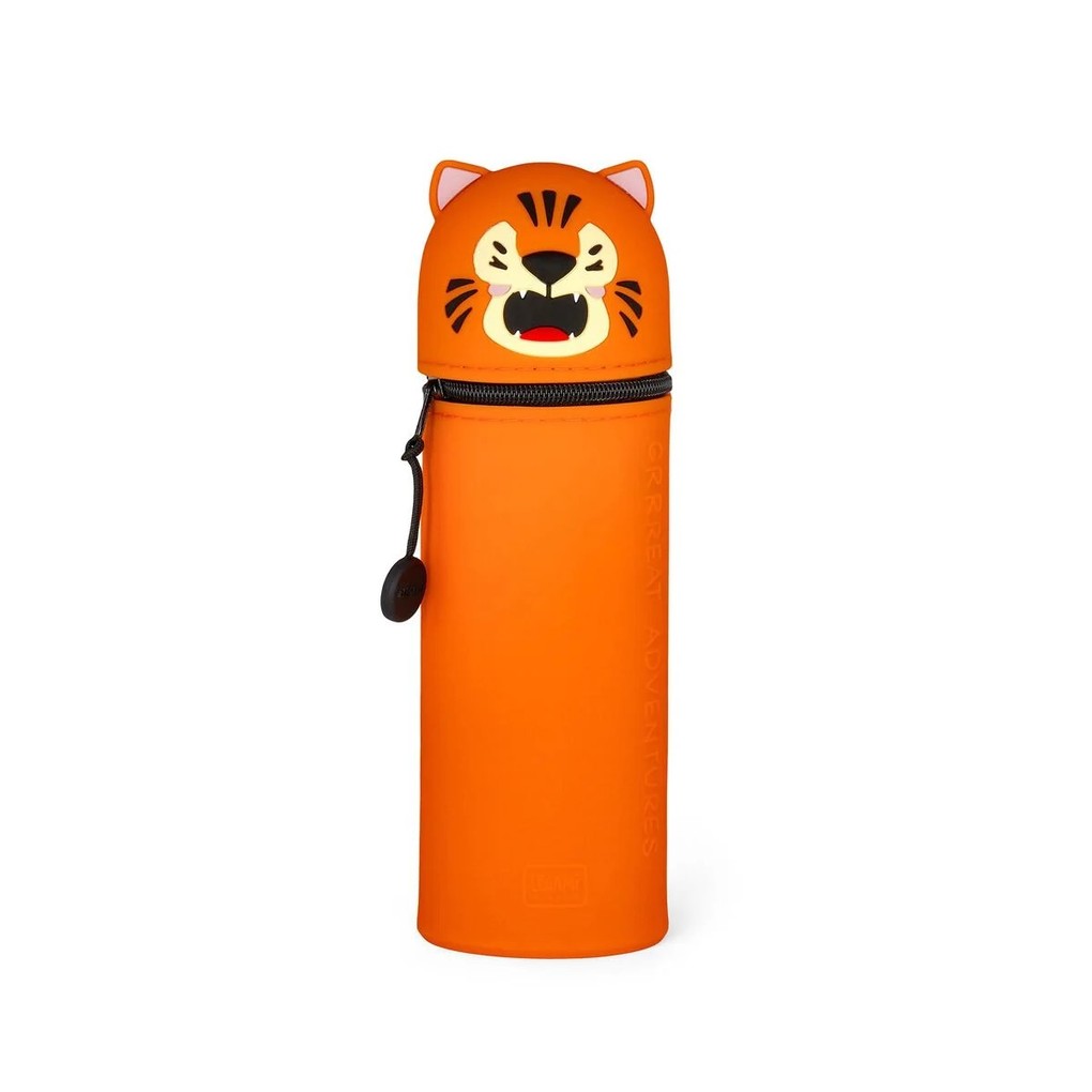 2-in-1-Federmäppchen aus Silikon Tiger Grrreat Adventures