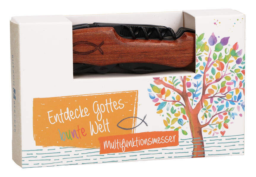 Kinder-Multifunktions-Taschenmesser 'Entdecke Gottes bunte Welt'