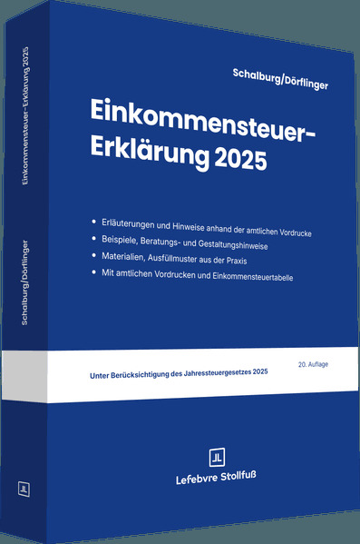 Einkommensteuer-Erklärung 2025