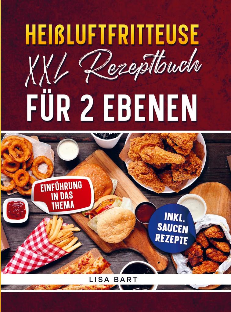 Heißluftfritteuse XXL Rezeptbuch für 2 Ebenen