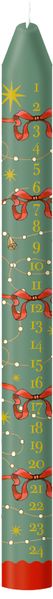 Adventskalender-Kerze - In den Herzen wird`s hell