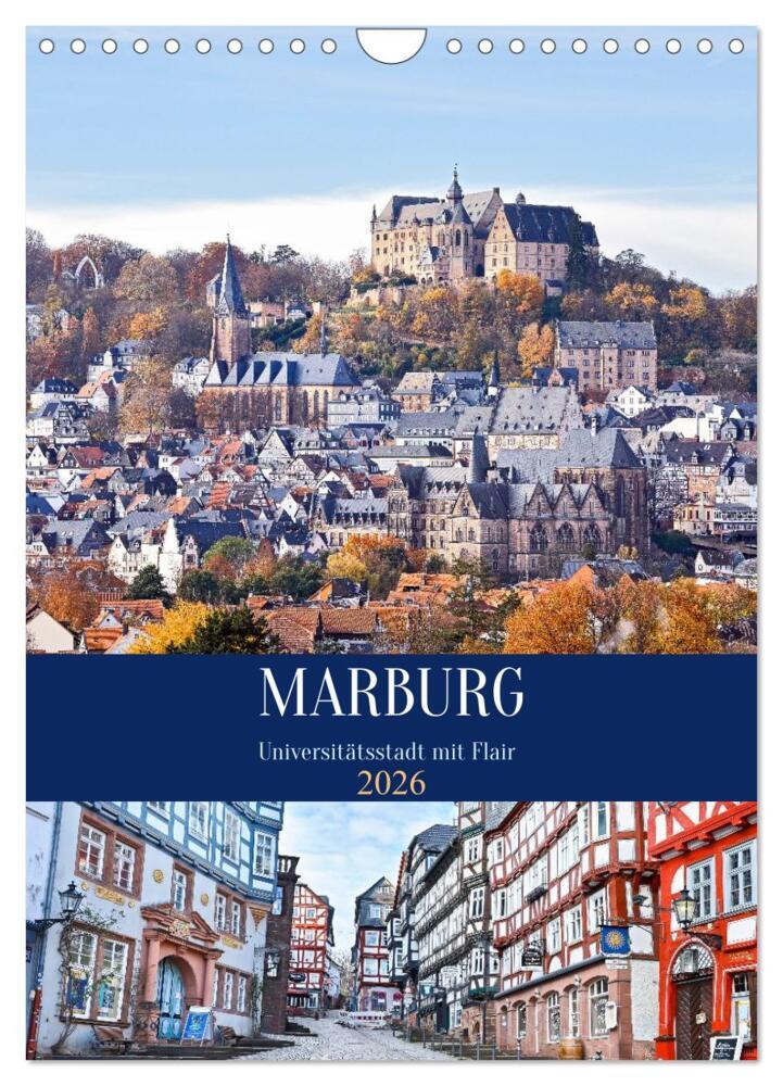 Marburg - Universitätsstadt mit Flair (Wandkalender 2026 DIN A4 hoch) CALVENDO Monatskalender