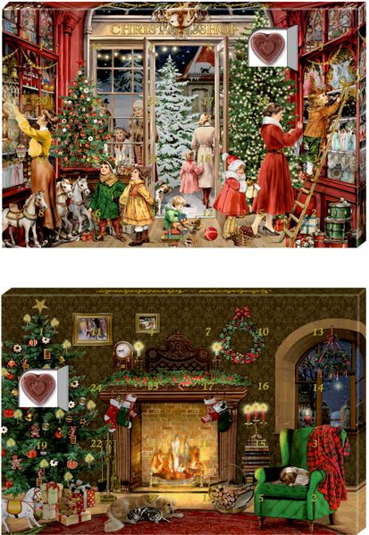 Adventskalender-Schokolade - 24 Süße Herzmomente im Advent
