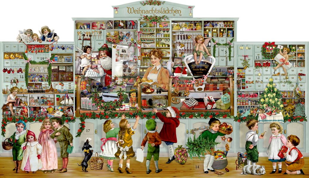 Aufstell-Adventskalender - Das Weihnachtslädchen