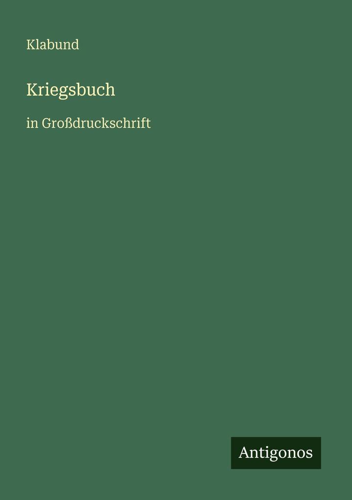 Kriegsbuch