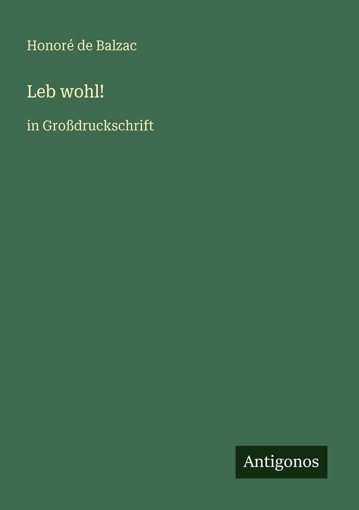 Leb wohl!