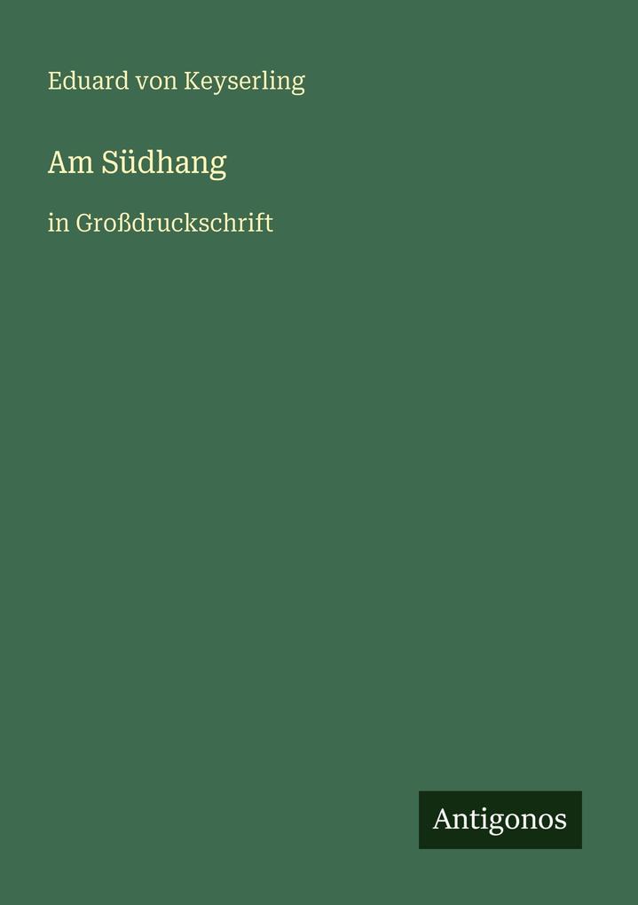 Am Südhang