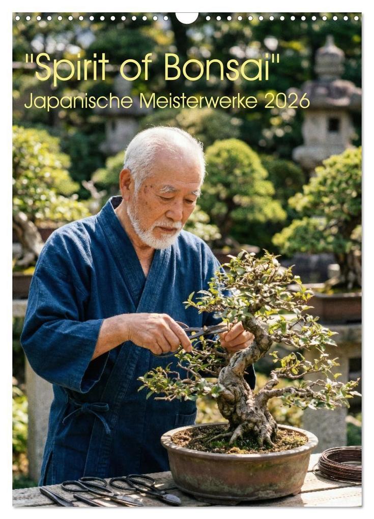 Spirit of Bonsai - Japanische Meisterwerke 2026 (Wandkalender 2026 DIN A3 hoch) CALVENDO Monatskalender