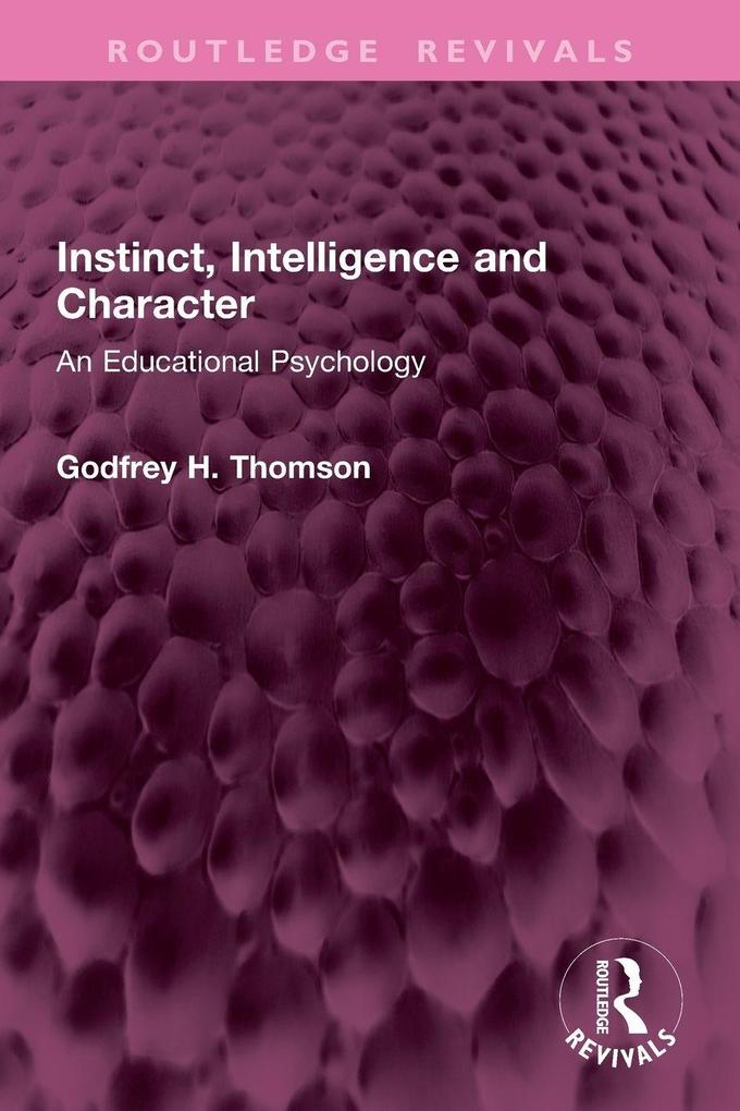 Instinct Intelligence and Character