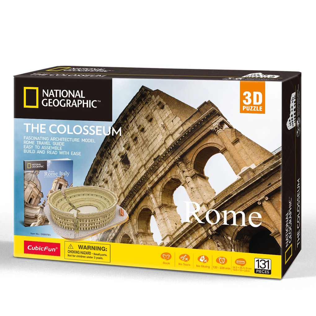 CubicFun - National Geographic 3D Puzzle Kolosseum 131 Teile