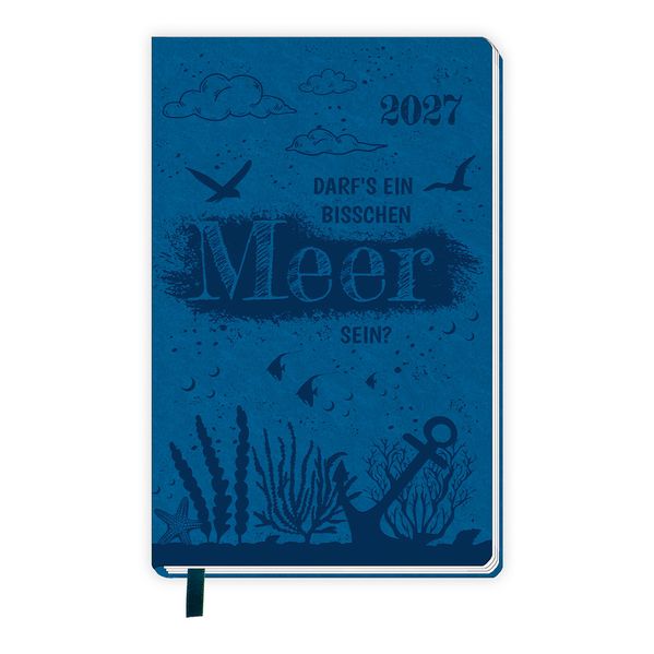 TRÖTSCH - Taschenkalender A6 Soft Touch Maritim 2027
