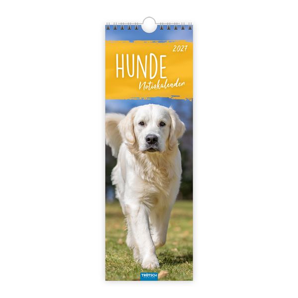 TRÖTSCH - Streifenkalender Hunde 2027 Notizkalender