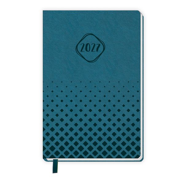 TRÖTSCH - Taschenkalender A7 Soft Touch Petrol 2027
