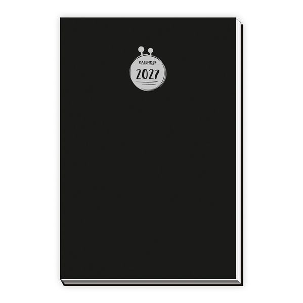 TRÖTSCH - Taschenkalender A6 schwarz 2027
