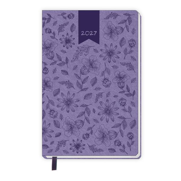 TRÖTSCH - Taschenkalender A7 Soft Touch Blumen 2027