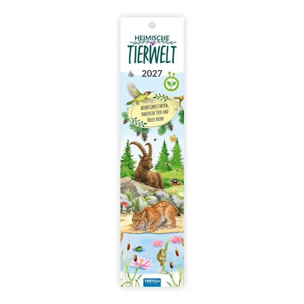 TRÖTSCH - Streifenkalender Mini Heimische Tierwelt 2027