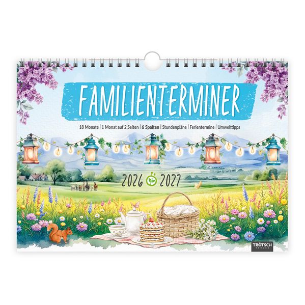 TRÖTSCH - Familienterminer Landgrüße für 18 Monate 2026/2027