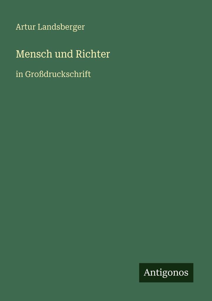 Mensch und Richter
