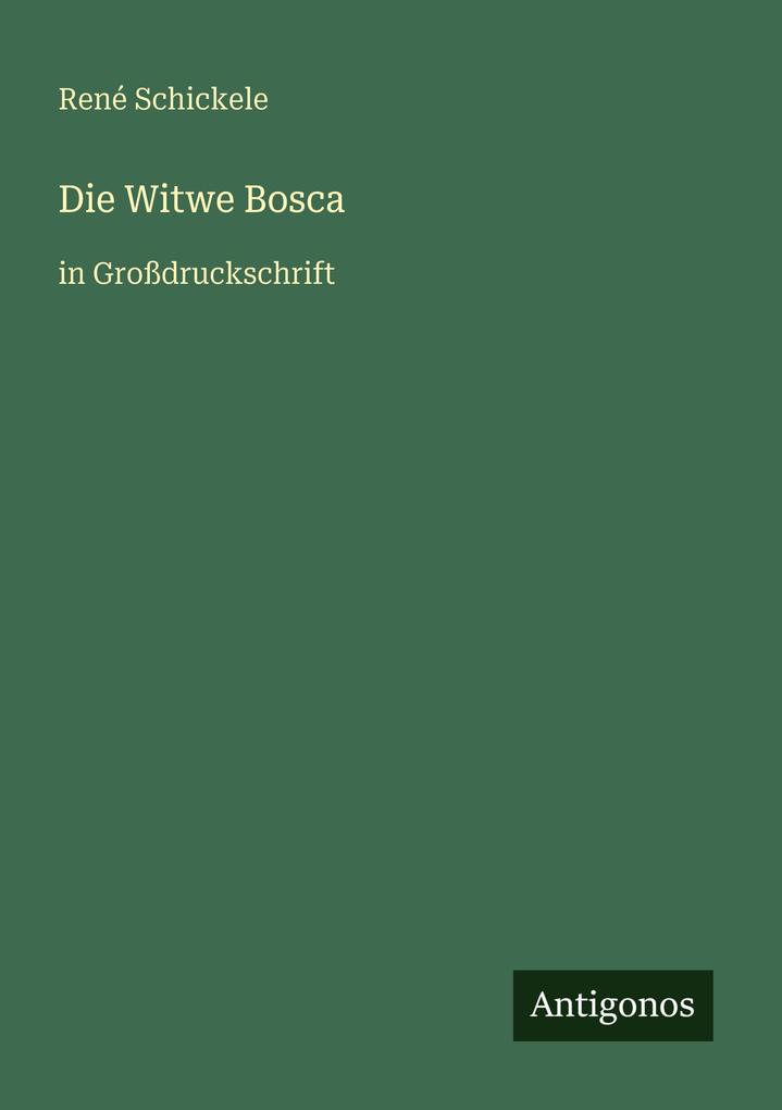 Die Witwe Bosca