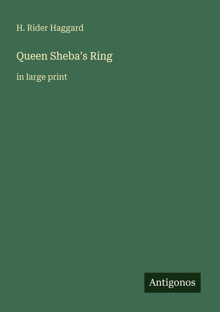 Queen Sheba's Ring