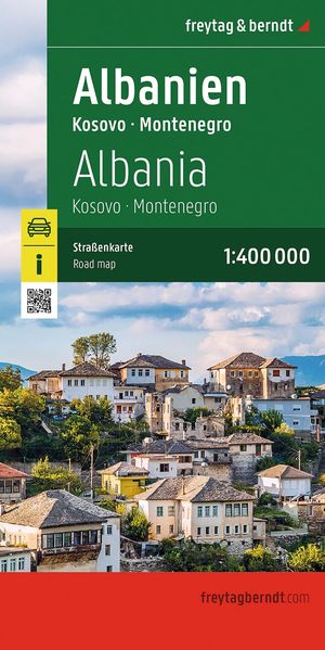 freytag & berndt Straßenkarte Albanien Kosovo - Montenegro 1:400.000
