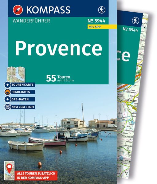 KOMPASS Wanderführer Provence 55 Touren mit Extra-Tourenkarte