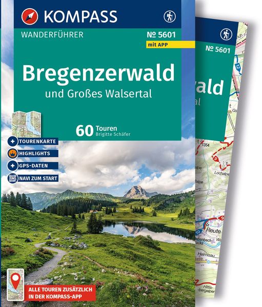 KOMPASS Wanderführer Bregenzerwald und Großes Walsertal 60 Touren mit Extra-Tourenkarte
