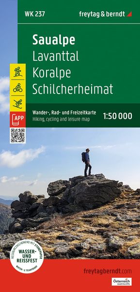 freytag & berndt Wanderkarte Saualpe Region Lavanttal - Koralpe - Region Schilcherland 1:50.000