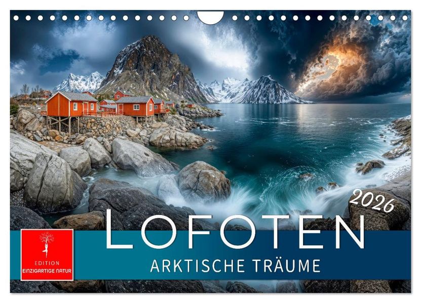 Lofoten - Arktische Träume (Wandkalender 2026 DIN A4 quer) CALVENDO Monatskalender