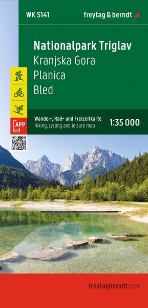 freytag & berndt Wanderkarte Nationalpark Triglav - Kranjska Gora - Planica - Bled 1:35.000