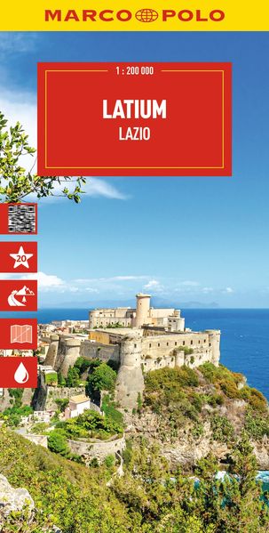 MARCO POLO Reisekarte Italien 09 Latium 1:200.000