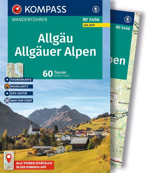 KOMPASS Wanderführer Allgäu Allgäuer Alpen 60 Touren mit Extra-Tourenkarte