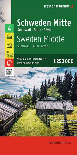 freytag & berndt Straßenkarte Schweden Mitte 1:250.000