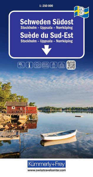 Kümmerly+Frey Regional-Strassenkarte 3 Schweden Südost 1:250.000