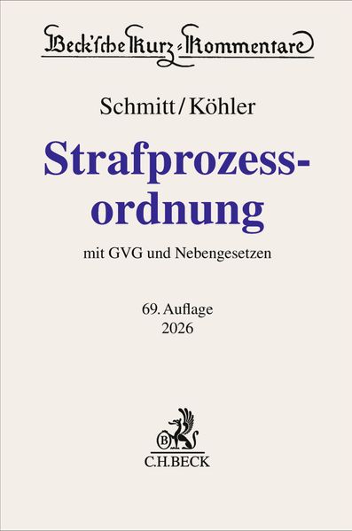 Strafprozessordnung. StPO