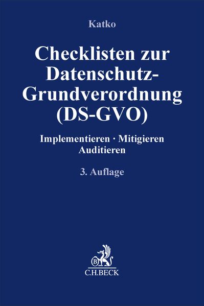 Checklisten zur Datenschutz-Grundverordnung (DS-GVO)
