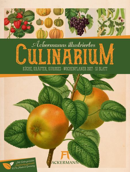 Culinarium Wochenplaner Kalender 2027 | Küche Kräuter Kurioses